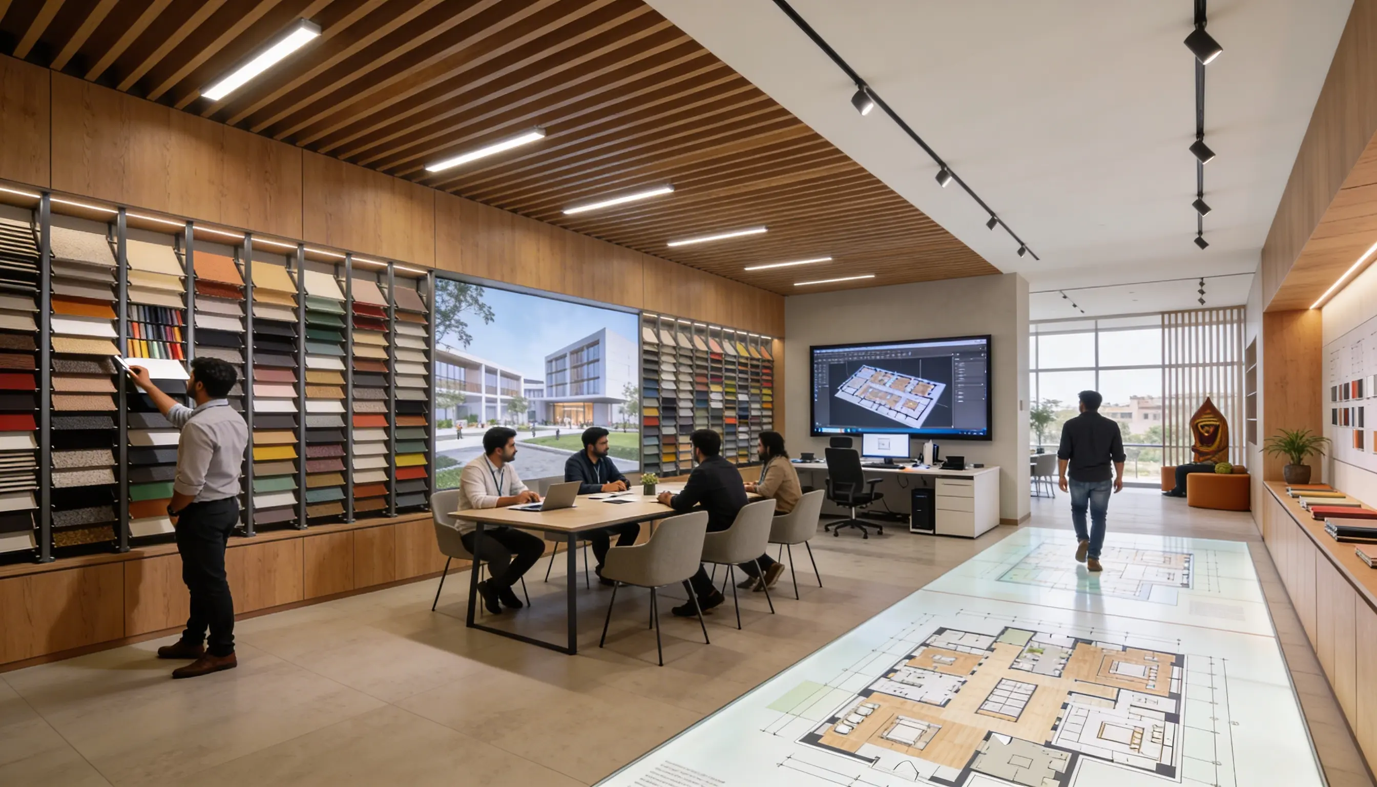 Modern architectural interior